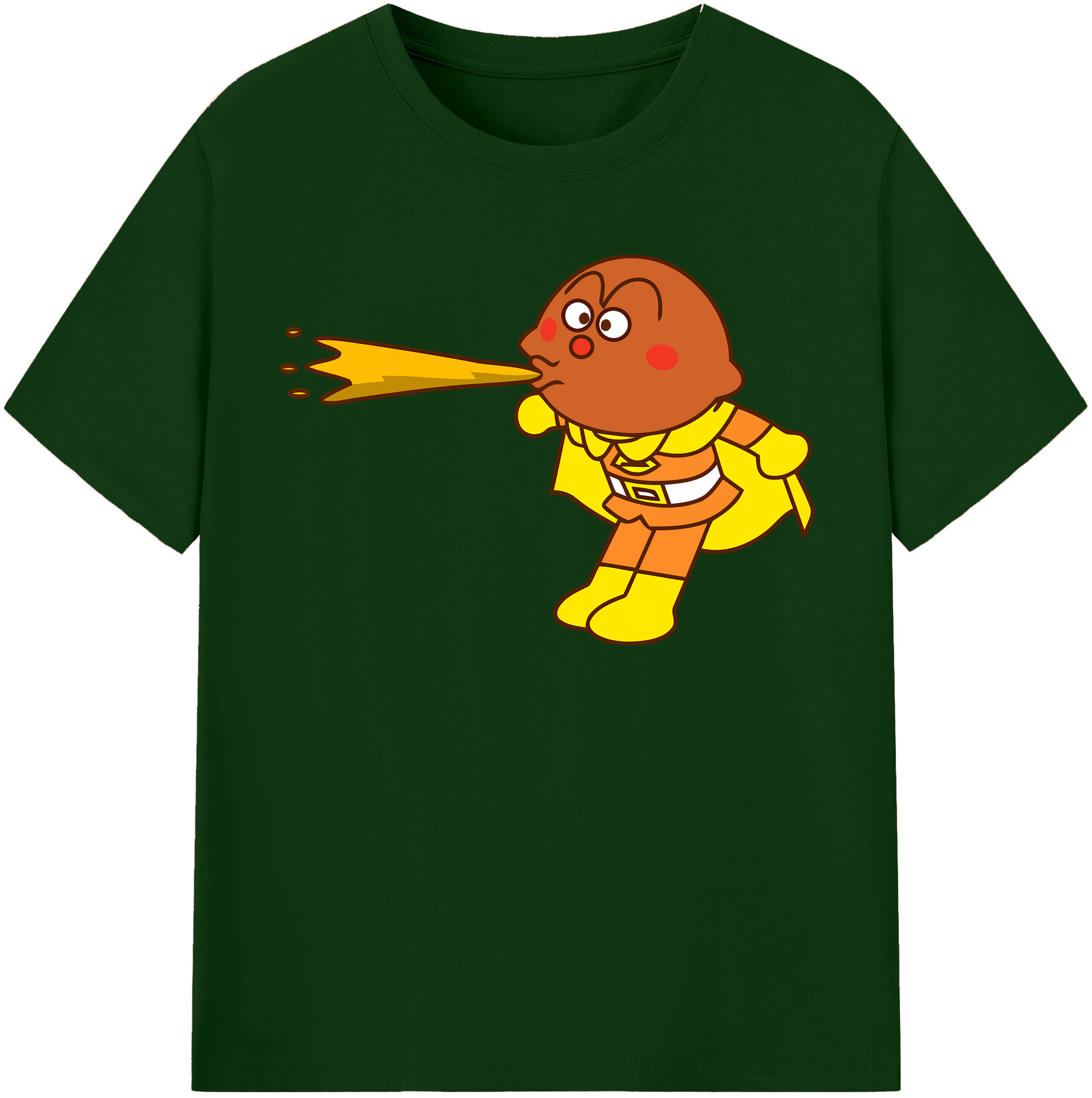（画像用） アンパンマン Anpanman 綿100％半袖Tシャツ（フロントプリント）